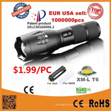 G700 CREE Xm-L T6 LED Taktische Zoomable Taschenlampe